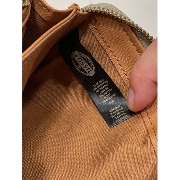 Fossil Gold Metallic Wristlet Full Size Wallet - Picture 5 of 5